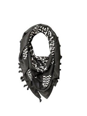 Black & White Keffiyeh Cotton High Quallity made in Palestine